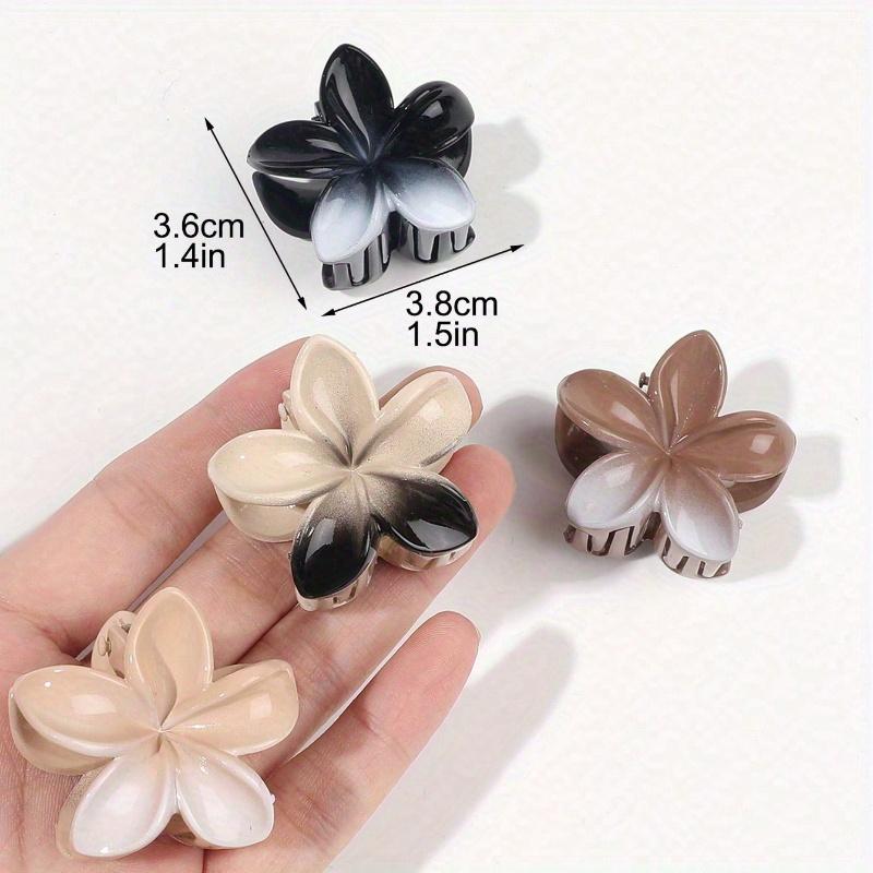 Colorful Marble Printed Candy Color Flower Hair Claws, Bohemian Beach Hair Accessories Claw Clips Hair Clips Hair Jaw
