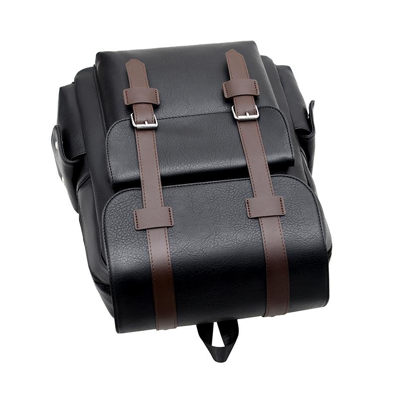 Herren Leder Schulterrucksack - Wasserdichte Retro Laptoptasche für Business & Reise (Schultasche im Vintage-Stil mit großer Kapazität)