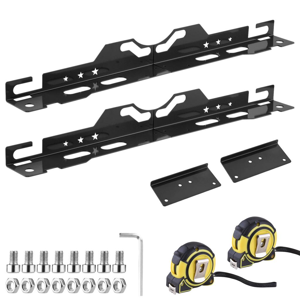 Wheel Alignment Tools with 2 Measuring Tapes, Automotive Toe Alignment for Home Use, Stainless Steel Car Alignment Tool