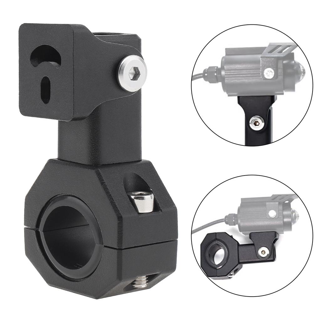 Aluminum Alloy Motorcycle Auxiliary Lights Bracket 360 Degree Horizontal Bull Bar Motorcycle Fog Lights Mount Bracket Clamp