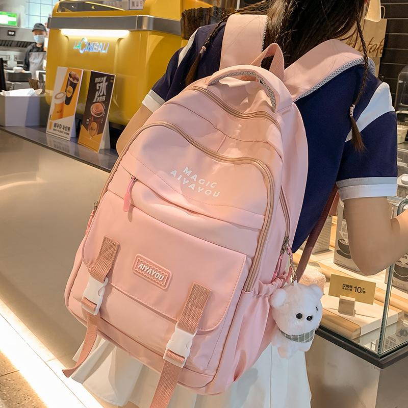 School bag Elementary school children Junior high school students High school students College students Girls fashion high-value backpack