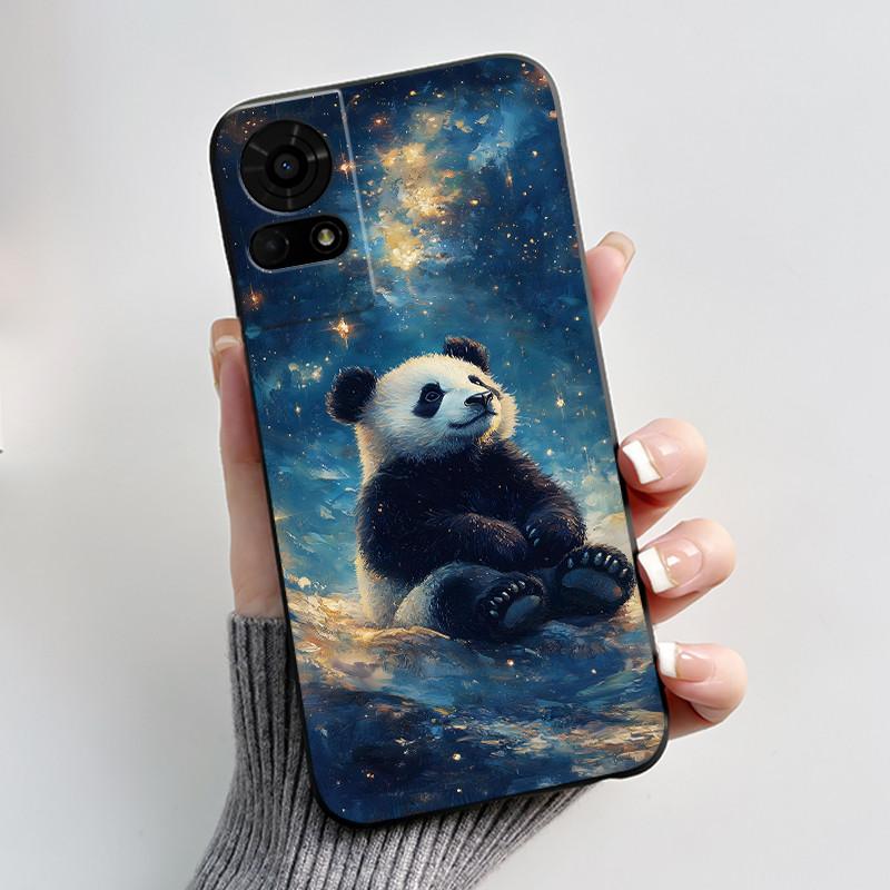 Cute Case For TCL K23 / TCL K24 Funda TCL 50 LE T510SPP Capa Printing Shell Protective Cover Soft Silicone Cartoon Black Casing