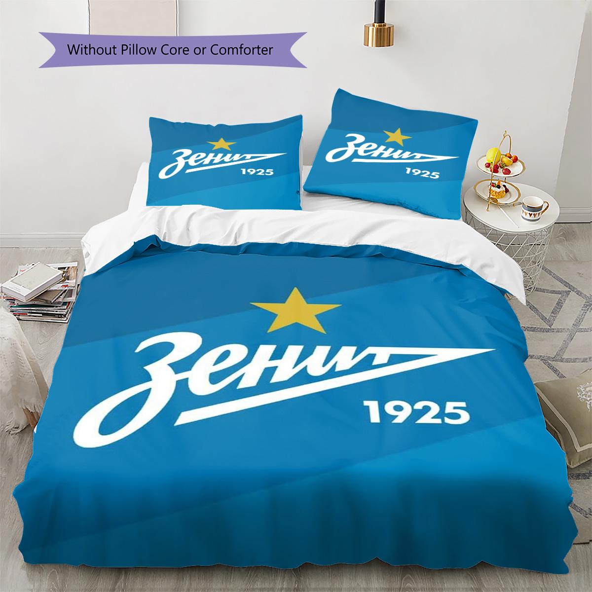 

fczenitsaintpetersburg Pattern Bedding Quilt Set Quilt Cover Pillowcase Home Decoration Birthday Gift (1 * duvet cover + 2 * pillowcase, without core) 135x200cm