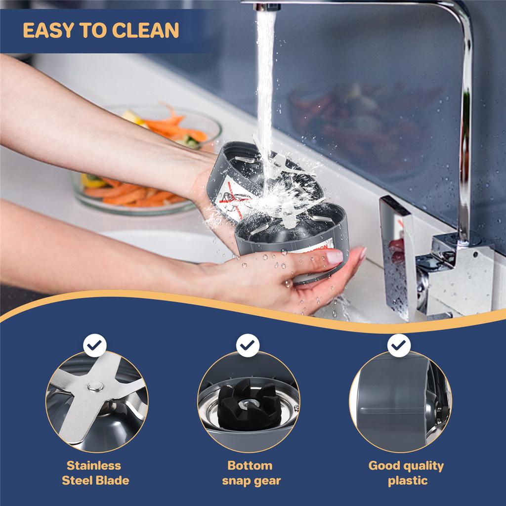 3 Pieces Replacement Extractor Blade for Nutribullet 600W/ 900W Models Replacement Parts Blade