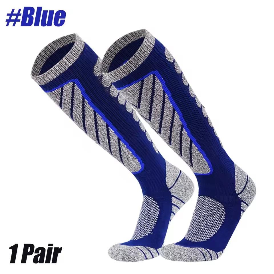 1Pair Ski Socks Wool Thermal Knee High Winter Snowboard Sport Socks Men Women, Hunting
