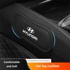 1Pcs Leather Car Pillow Knee Pad Elastic Memory Foam Leg Pad For Hyundai Palisade Bayon Tucson Inster NEXO Creta I30 I20 I10 Lki3