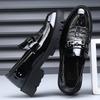 One-pedal men's shoes large size business dress foot cover casual leather shoes men's comfortable and breathable increase trend