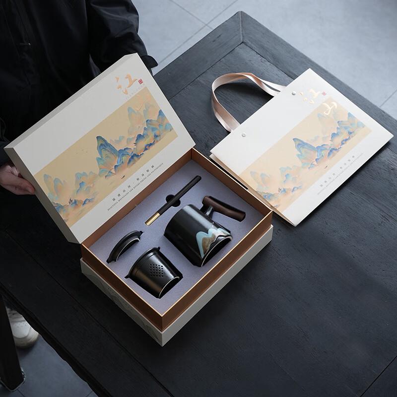 Cangmu Ceramic Tea Cup & Pen Gift Set