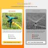 360° Rotating Oscillating Ground Insert Sprinkler for Automatic Lawn Watering