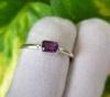 Purple Amethyst Natural Gemstone 925 Sterling Silver Ring 7.5 US A123 Gift Ring