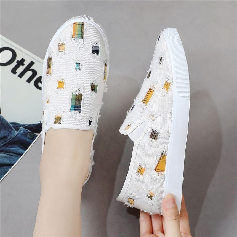 Comfortable Y2k Fashion Light Flat Canvas Shoes for Women 2025 Summer Casual New Arrival 2025 39 Original Walking Woman Footwear