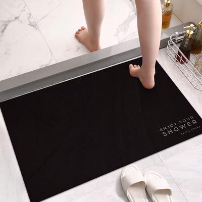 Alfombrilla de suelo para inodoro de barro de diatomeas, alfombrilla absorbente para inodoro y baño, para la puerta, de secado rápido, para el hogar, suave, antideslizante, almohadilla para pies