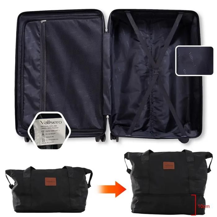 Suitcase Set - 6 PCS - Hard-Shell - Waterproof - 4 Wheels 360°