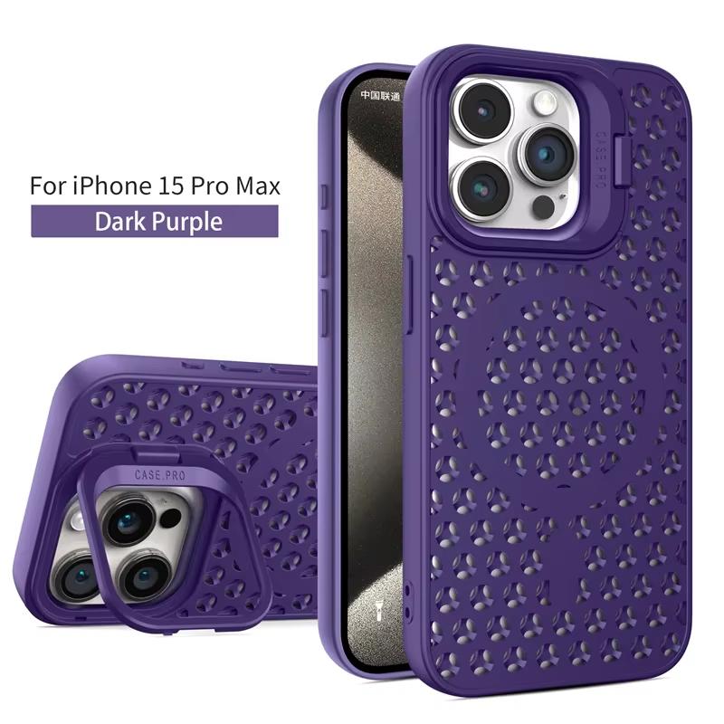 Wärmeableitung Magnetische Drahtlose Lade Fall Für iPhone 11 13 15 14 Pro Max 16 Plus 1 2 Kamera Halter Weiche TPU Fundas Abdeckung