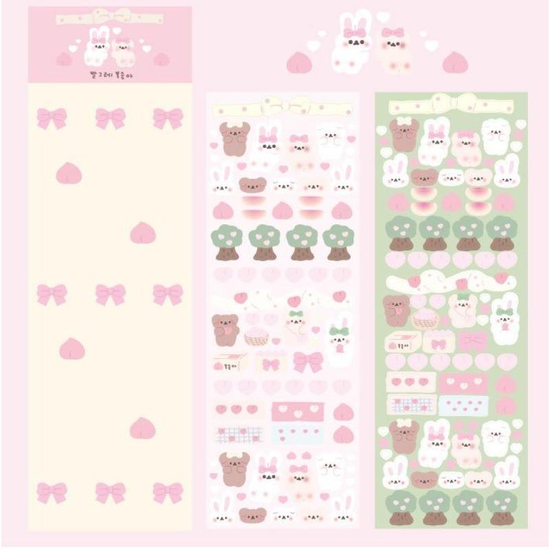 Корейская популярная наклейка на Хэллоуин с изображением медведя — фото 5