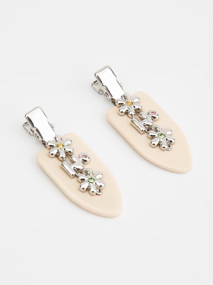 

Бесшовный металлический кружевной зажим-уточка для волос – Милый аксессуар для челки и заколка для волос для женщин