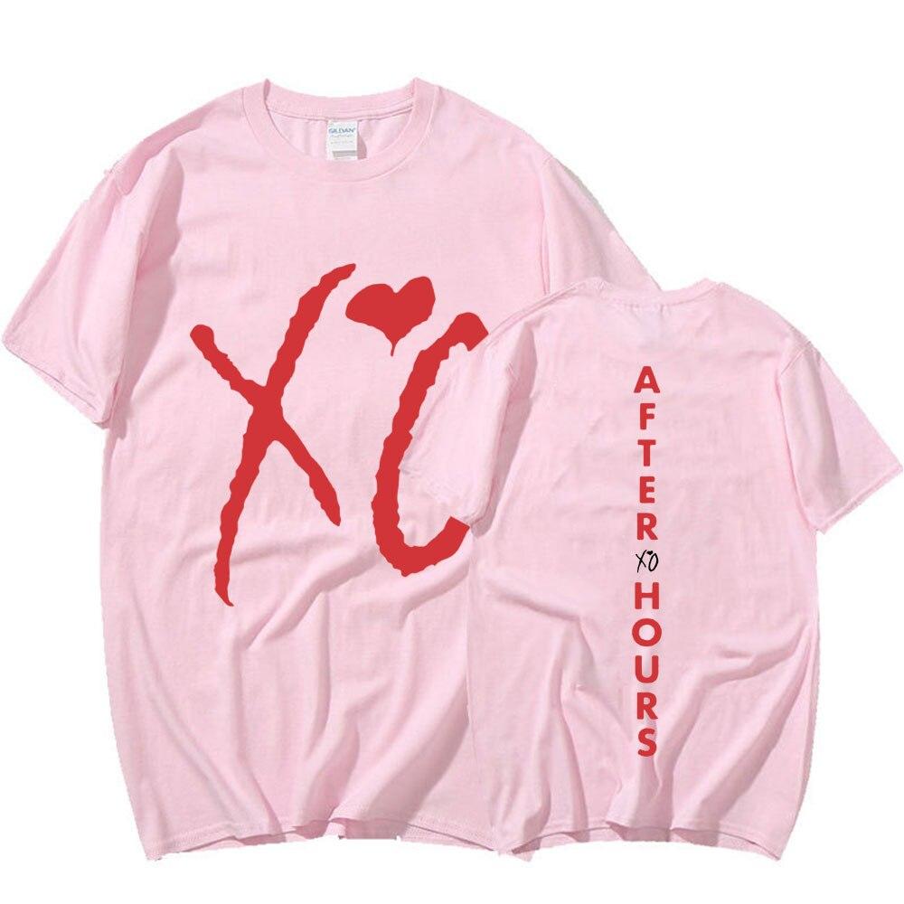 The Weeknd Xo After Hours Letters Print TShirt Mens Harajuku Hip Hop Clothes T Shirt Comfortable T Shirts Fashion Streetwear