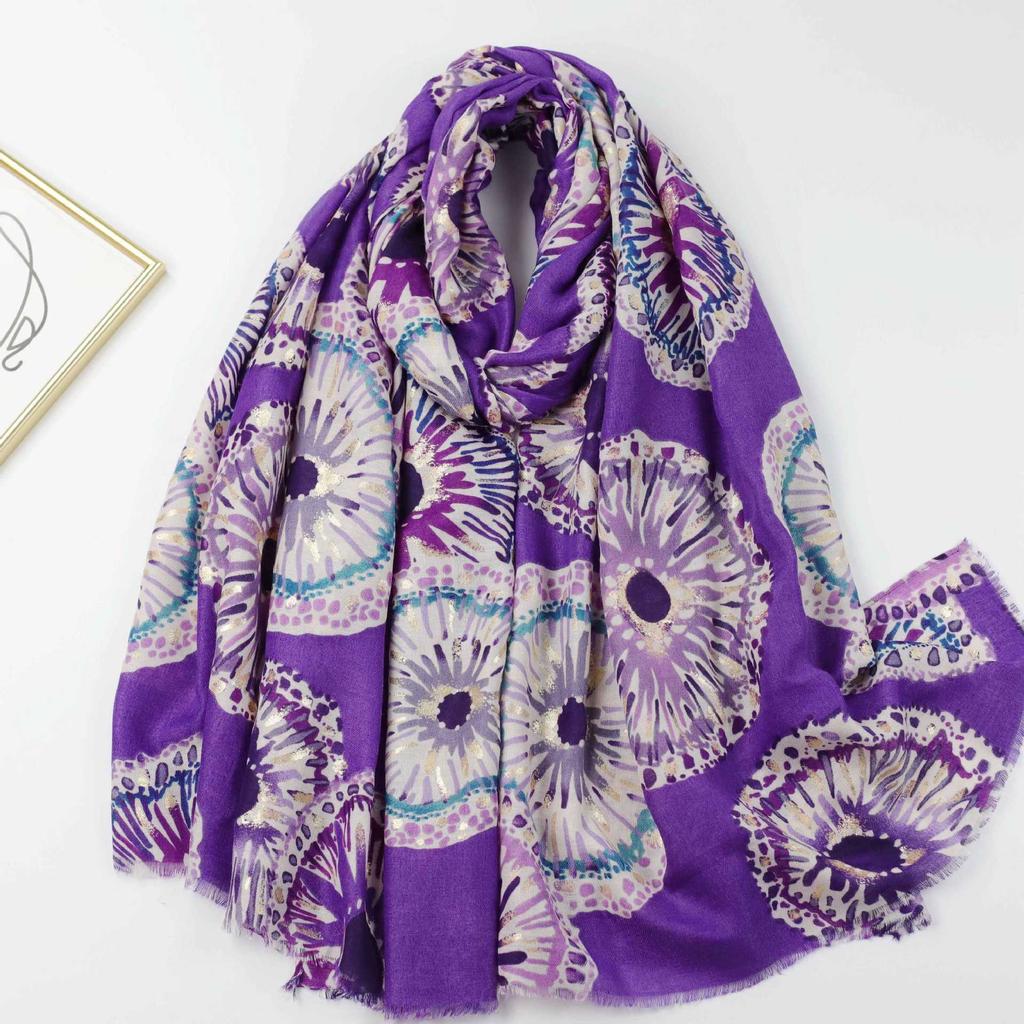 2024 Jaro a podzim Zima Nový Dlouhý tenký šátek z bavlny a konopí Cestovní univerzální teplý šátek na opalování pro ženy