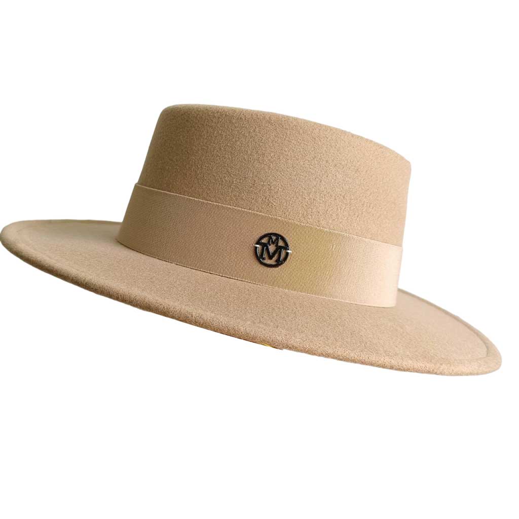 Fedora Autumn And Winter Hat Letter Accessories French Retro Punk Men And Women Wide Brim Hat Gorras Hats For Man