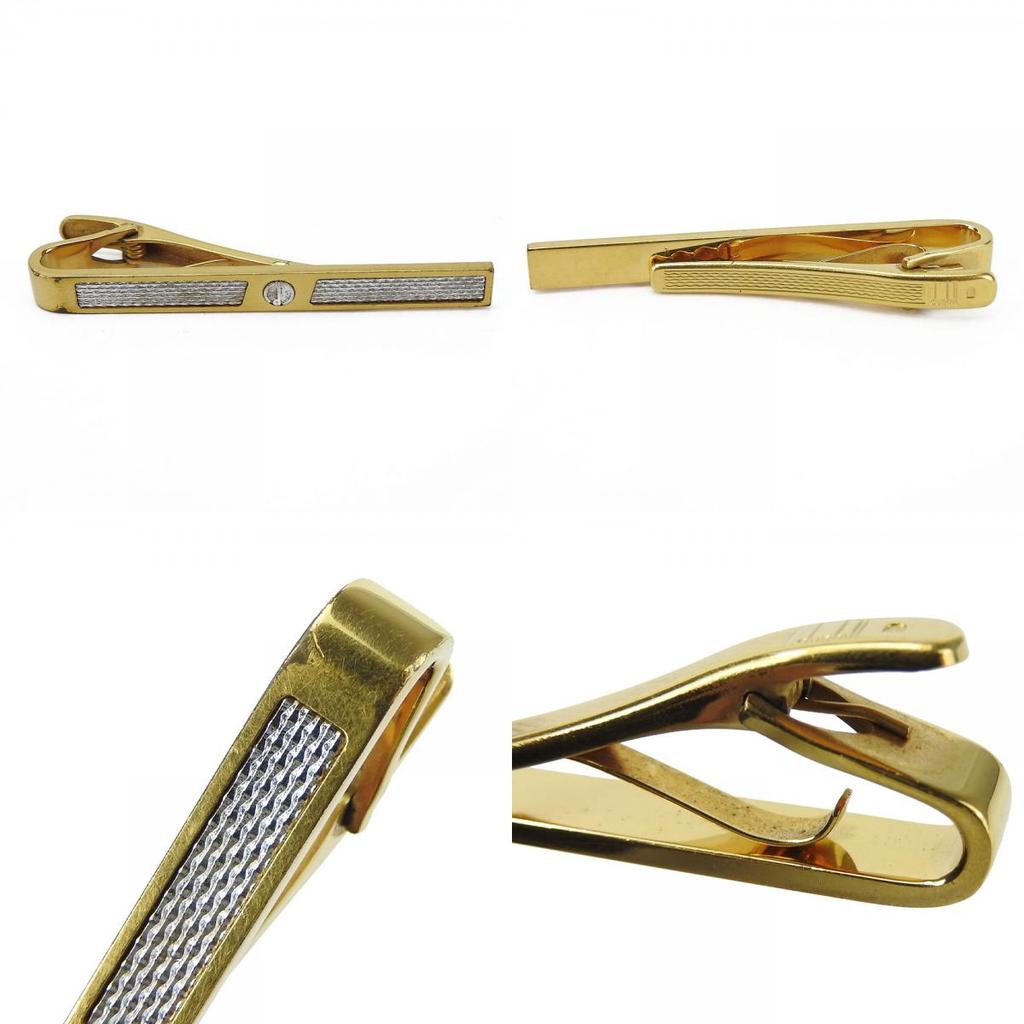 Used Dunhill Cuffs Metal Gold Gold Plating
