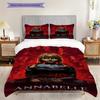 Dark Return Doll Three-piece Set (1 * Duvet Cover + 2 * Pillowcase, Without Core) 2D Flat Bedding Set Soft and Comfortable Duvet Cover and Pillowcase