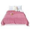 Lambswool Plush Diamond Plaid Winter Blanket, Thick & Warm, Customizable
