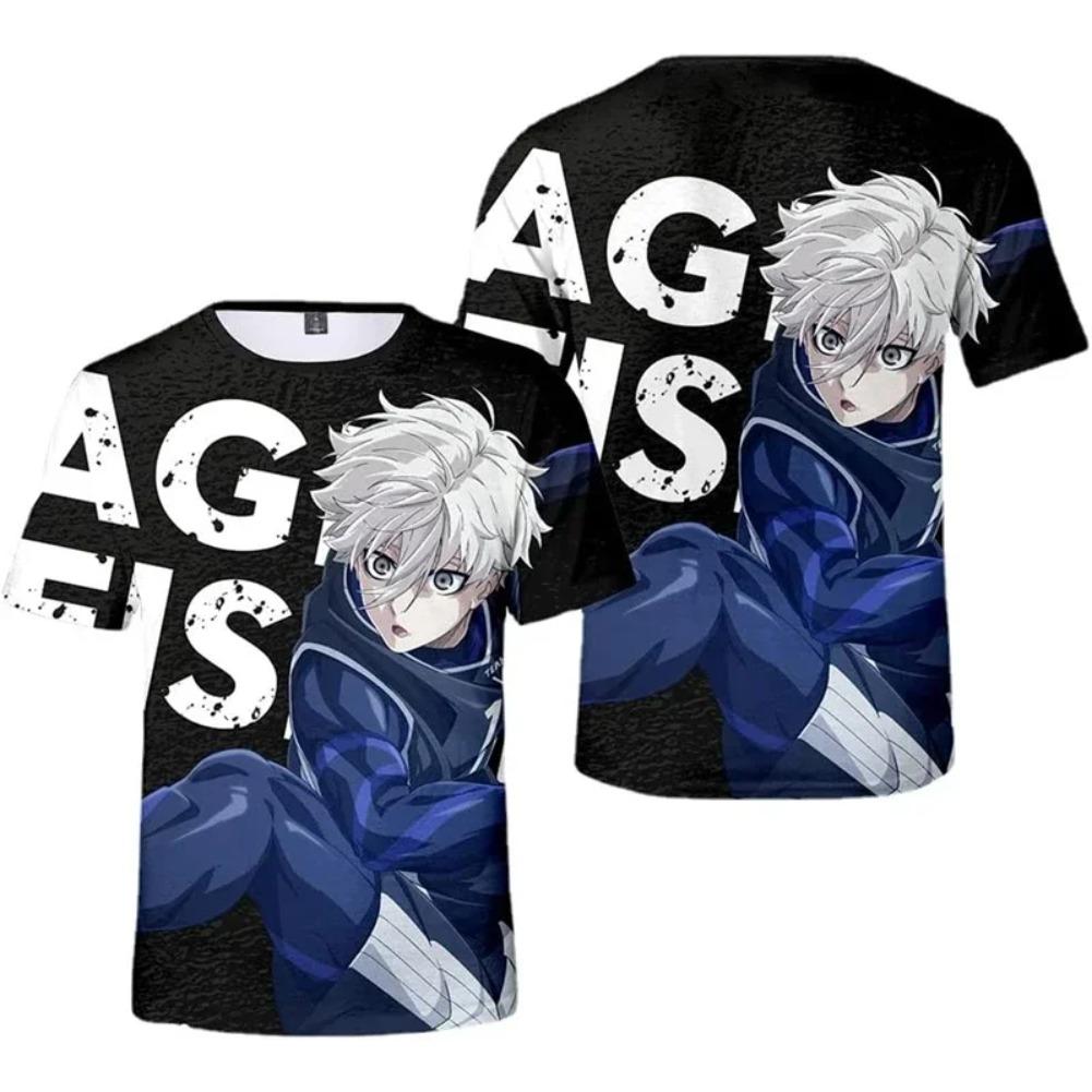 Anime Blue Lock 3D Printed Men/Women Children T Shirt Fashion Harajuku Style Football T-shirt  Short Sleeve Tops