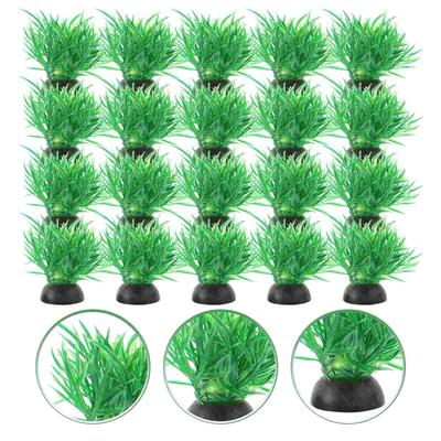 20 Pcs Aquarium Landscaping Plastic Plants for Betta Fish Toy Tank Decorations Accessories