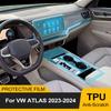 Pre-cut TPU Interior Film for VW Volkswagen ATLAS 2026 2026 Car Gearbox Panel Dashboard Anti-Scratch Transparent PPF Film Cover