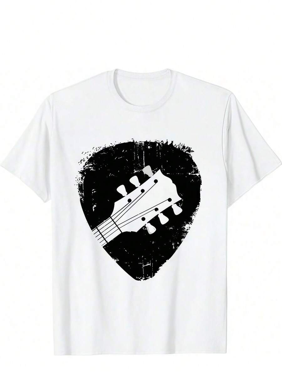 

Unisex T-Shirt With Guitar Music Design Regular Fit T-Shirt XXXL