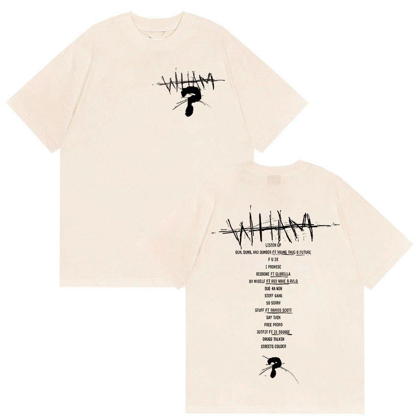 Rapper Lil Baby Wham World Tour 2025 Summer 100 Pure Cotton Printed Tshirt Men High Quality Fashion Retro Hip Hop Oversized