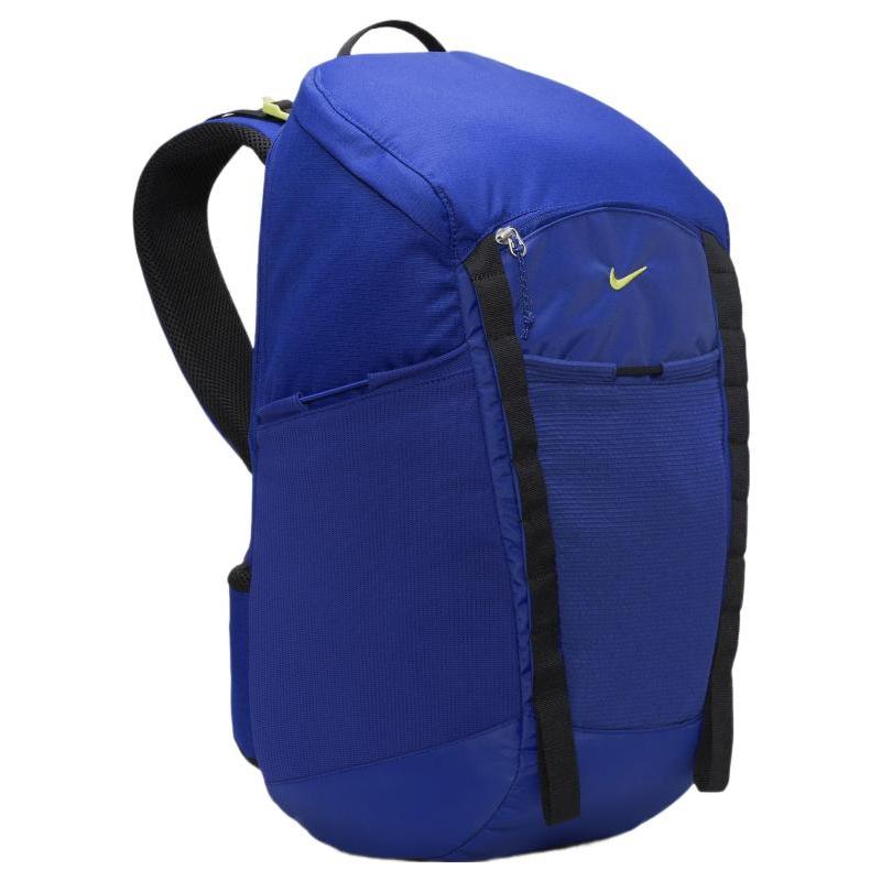 Nike Polyester Backpack Regular Unisex Dark Royal Blue & Black & Atomic Green Casual DJ9677-455