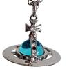 VIVIENNE WESTWOOD Sphere Design Necklace Women Necklaces Aqua-Blue Silver 6302009602P696