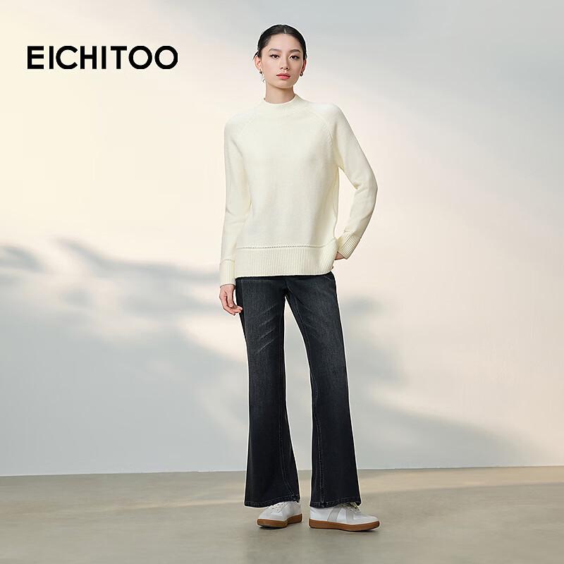 EICHITOO Women's Mock Neck Knit Sweater