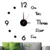 3D Digital Wall Clock Frameless Wall Clocks Wall Stickers For Home Living Room Decor Quartz Needle Self Adhesive Hanging Watch