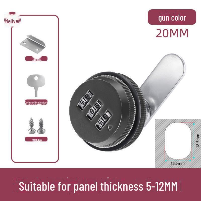 Zinc Alloy Mechanical Combination Cam Lock for File Cabinets, Electrical Boxes & Mailboxes