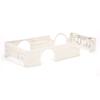 RC Wide Body Kit Large Surrounding Cover LED Light Modification Kits for WPL D12 RC Truck WhiteRed