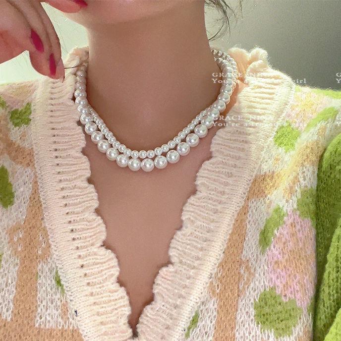 

Korean Style Pearl Necklace 2023: Versatile Clavicle Chain for Women