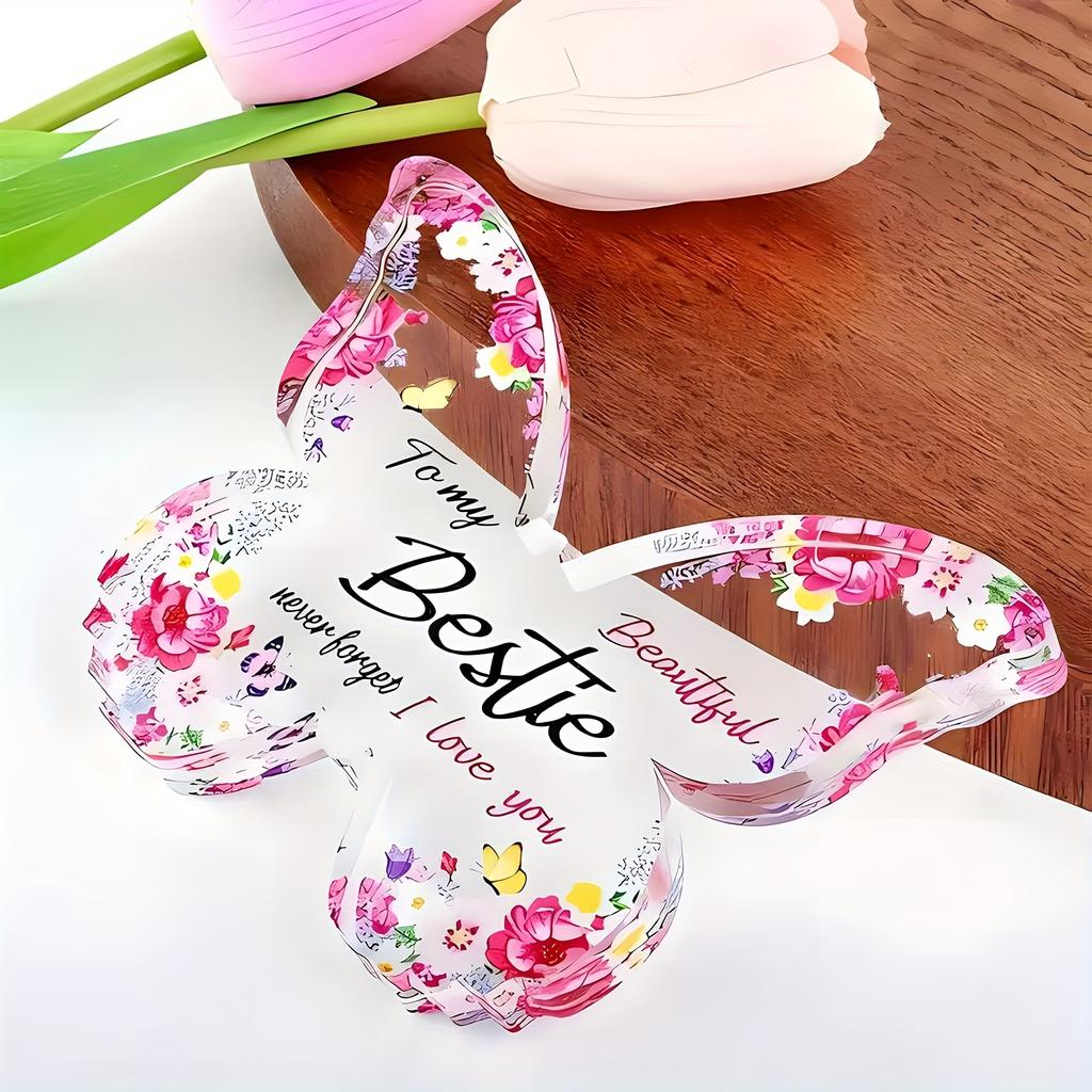 2D Flat Acrylic Butterfly Decoration, Indoor and Outdoor Decoration - No Battery/electricity Required, Free Day Decoration, Shop Decoration