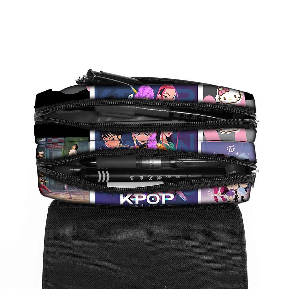 KPop DemonHunters all-over print studenten etui/schrijfwarentas