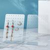 AEE4-6PCS Acrylic Jewelry Stand For Earrings Ear Studs Show Plastic Jewelry Display Rack Organizer Holder For Necklaces