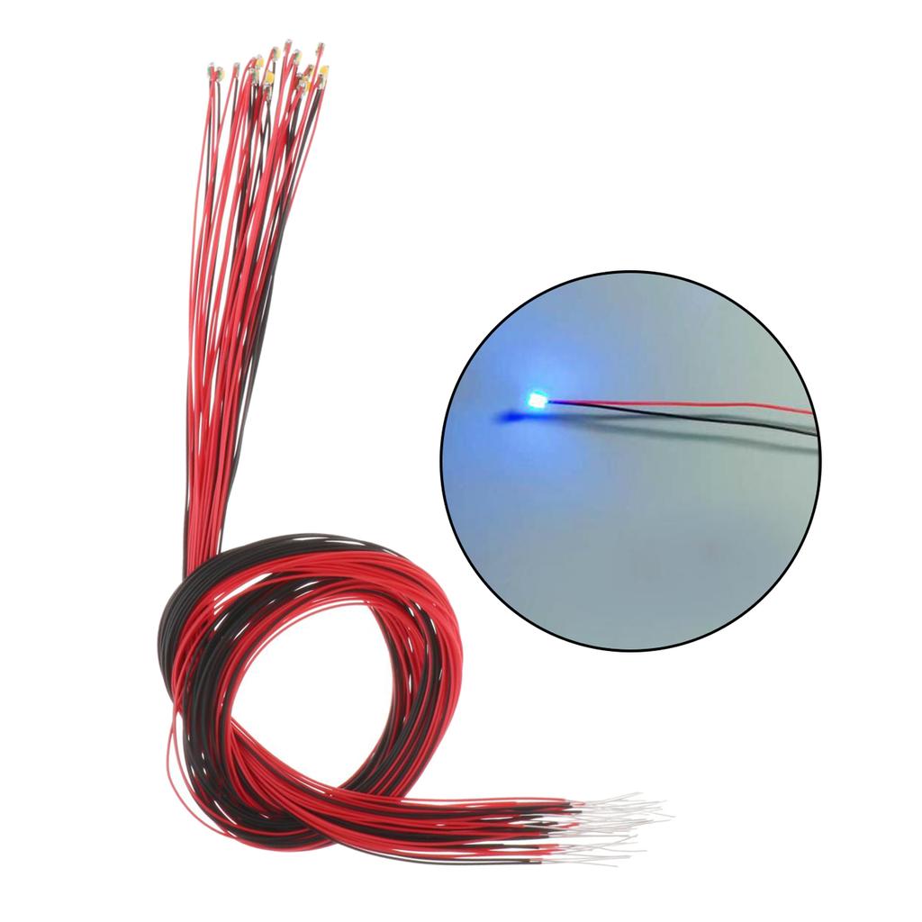 10/20 Stück 0805 Vorverdrahtete SMD LED Leuchtdiode Mikro-Litz Länge 11,8 Zoll Elektronische Komponente Modell Verdrahtete LED-Leuchten