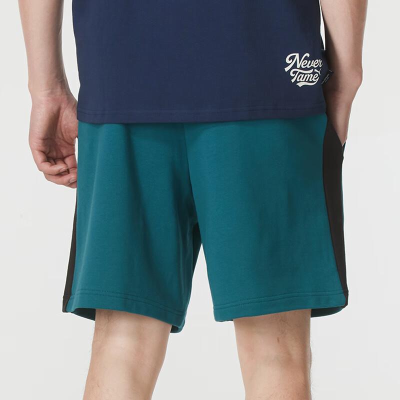 Puma Comfortable Breathable Outdoor Letter Logo Lace-Up Mid-Waist Casual Shorts Men Shorts Green 629086-22