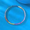 Xiancan Jewelry 2025 Sterling Silver Diamond Rainbow Bracelet - Summer Edition