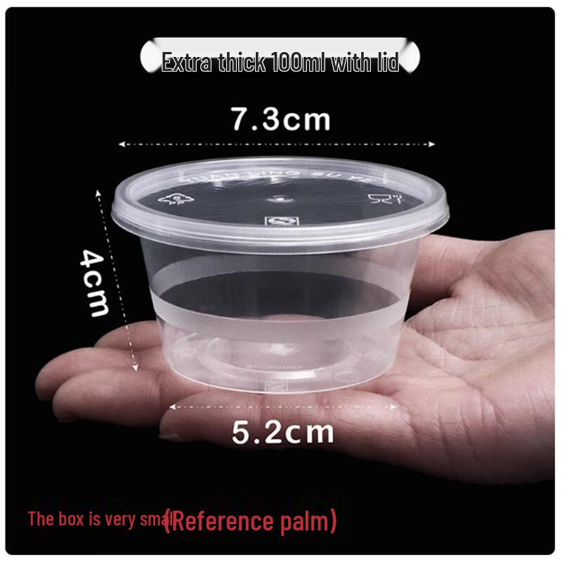 Disposable Plastic Sauce Container Set