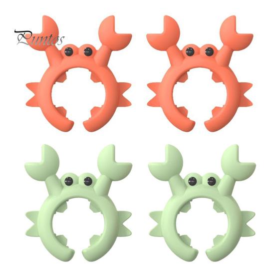 

Креативная подставка для лопаток в форме краба, 4 шт., держатель для столовых приборов из пищевого термостойкого силикона без содержания бисфенола А, устойчивый к ожогам разноцветный