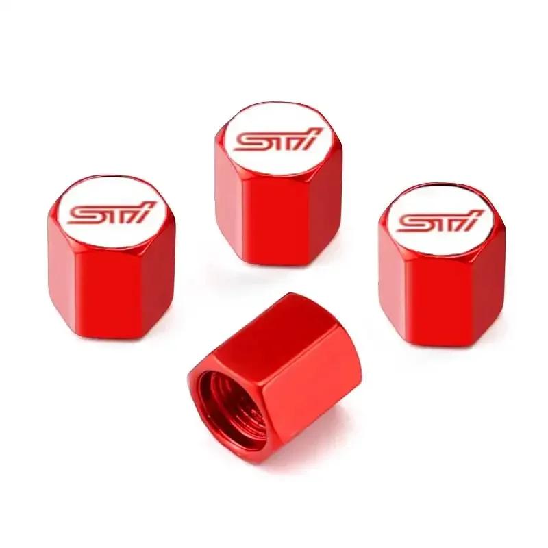 For Subaru STI XV WRC WRX BRZ FORESTER IMPREZA LEGACY OUTBACK 4PCS Metal Car Wheel Air Covers Rustproof Tire Valve Caps Y15