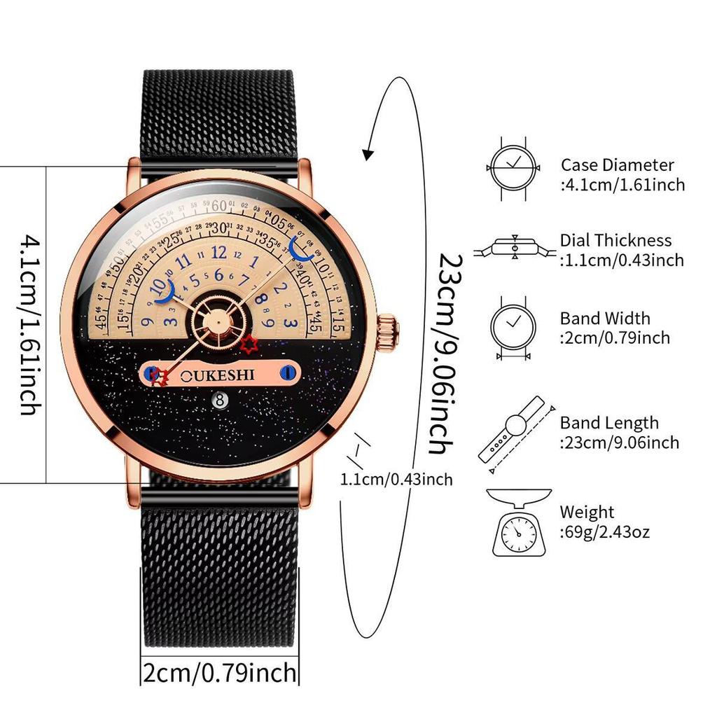 4 STÜCK Luxus Herren Business Uhren Set Mode Mesh Armband Quarz Armbanduhr Für Herren Uhr Reloj Hombre