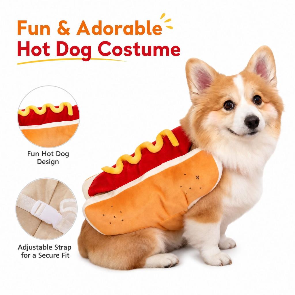 Halloween Funny Pet Costume Outfit for Holiday Party and Themed Dress Up Events