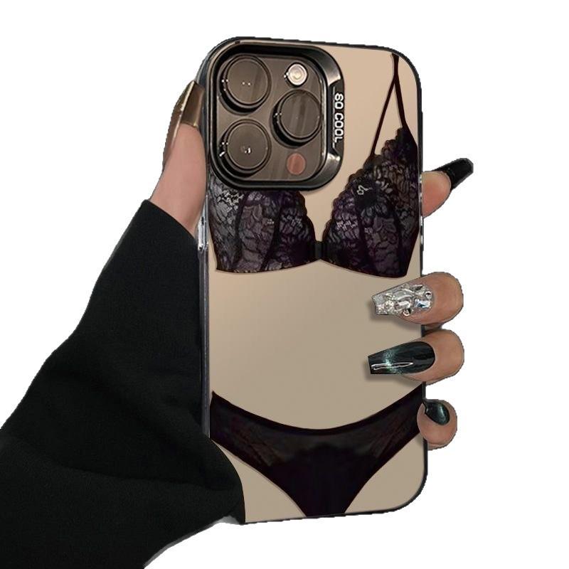 Source Factory Personality Spice Girl Style Creative Sexy Lace Underwear Mobile Phone Case Apple 17promax Anti-drop Case
